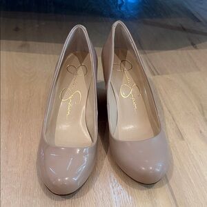 Jessica Simpson Nude wedge Heels